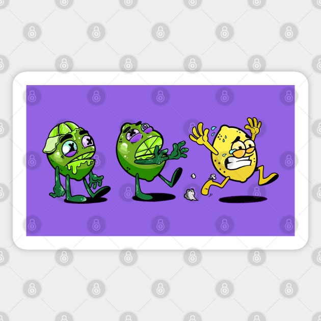 Zombie Limes Sticker by Anrego